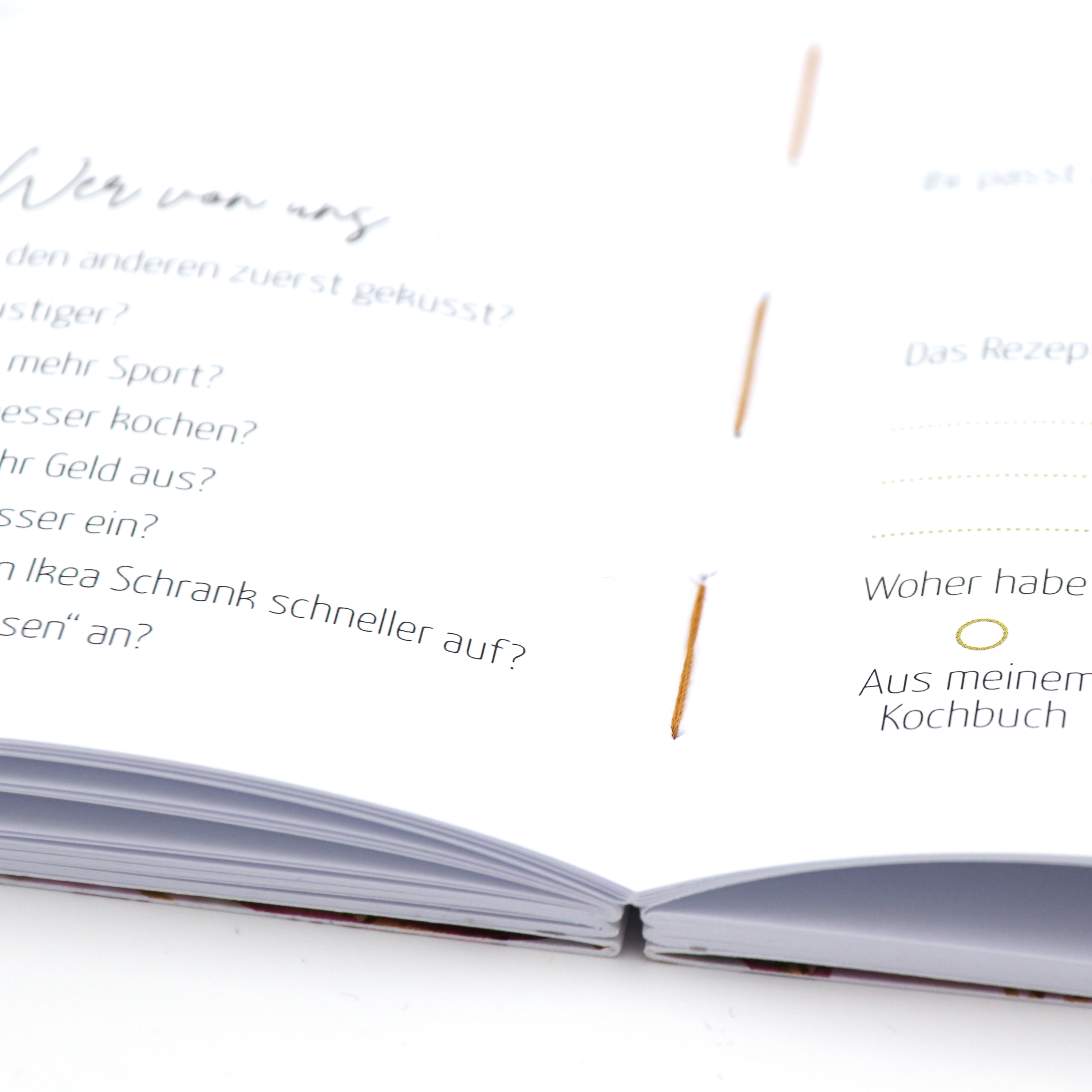 Gästebuch Hochzeit mit Fragen >Boho< - Gold Heissfolie - Softcover + Fadenheftung - 100 Seiten